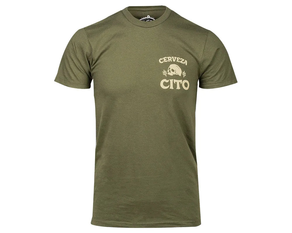 Cerveza Cito Tee - Military Green