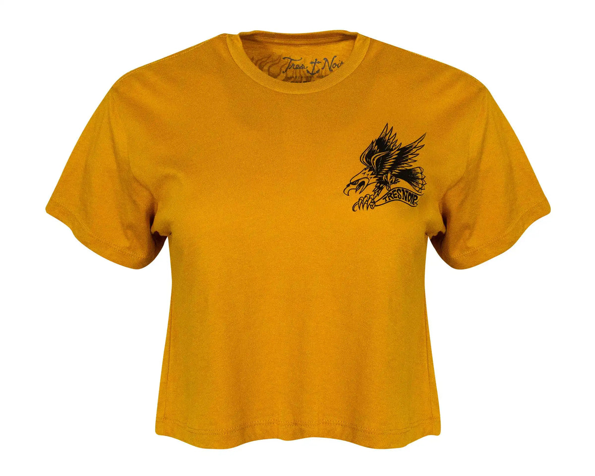 Eagle Womens Crop Top Mustard