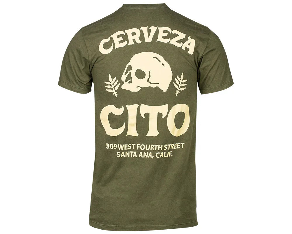 Cerveza Cito Tee - Military Green