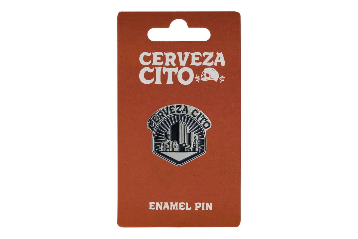 Golden City Enamel Pin