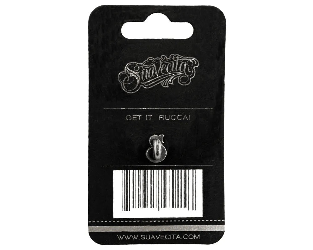 Round Suavecita Esse Enamel Pin - Silver