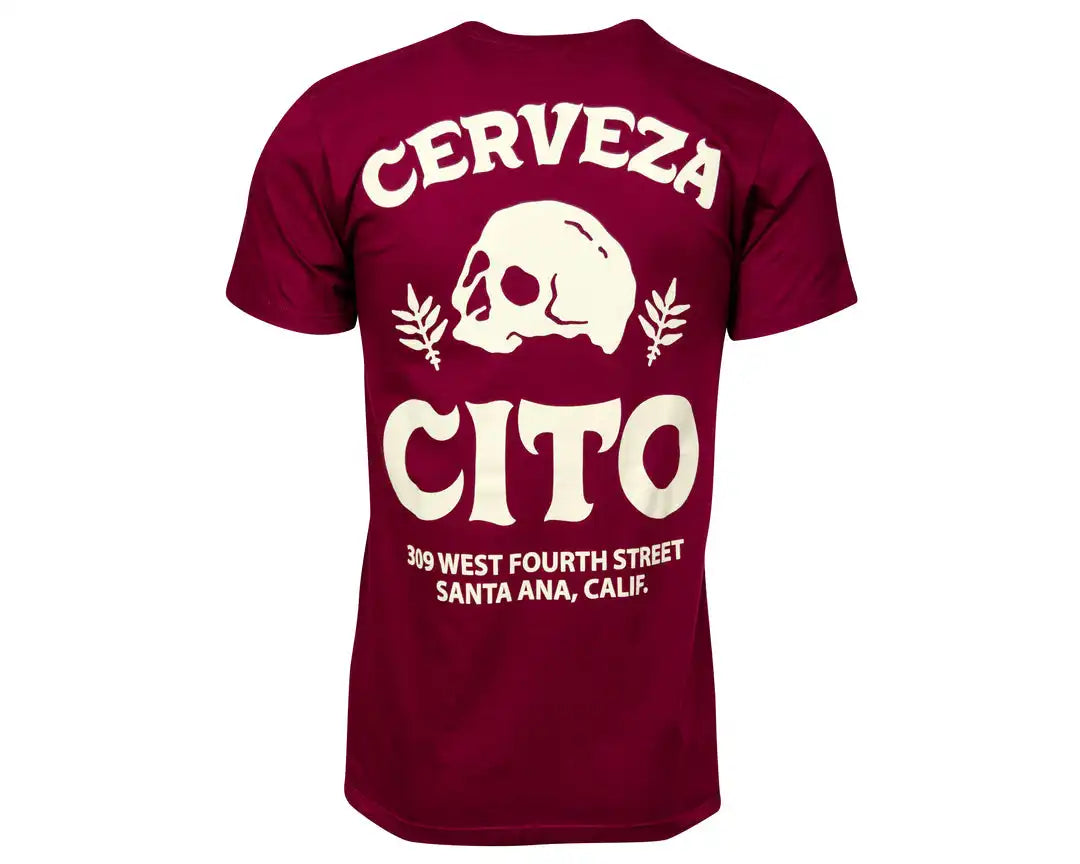 Cerveza Cito Tee - Burgundy
